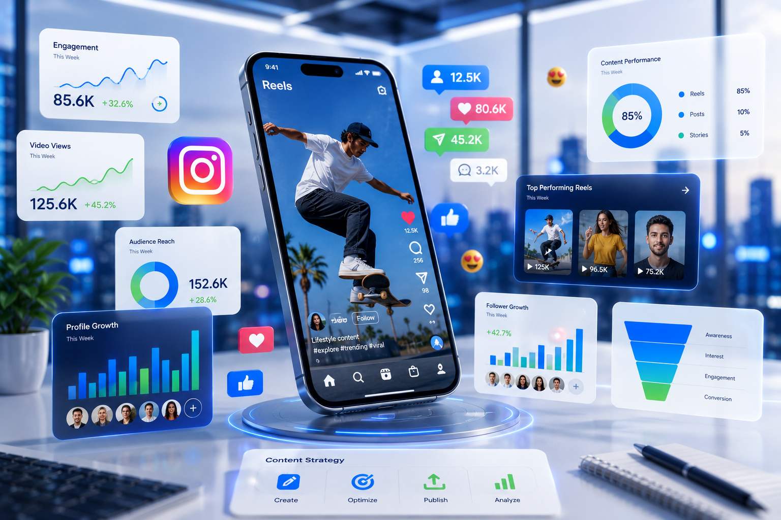 Social media marketing and Instagram management for business growth