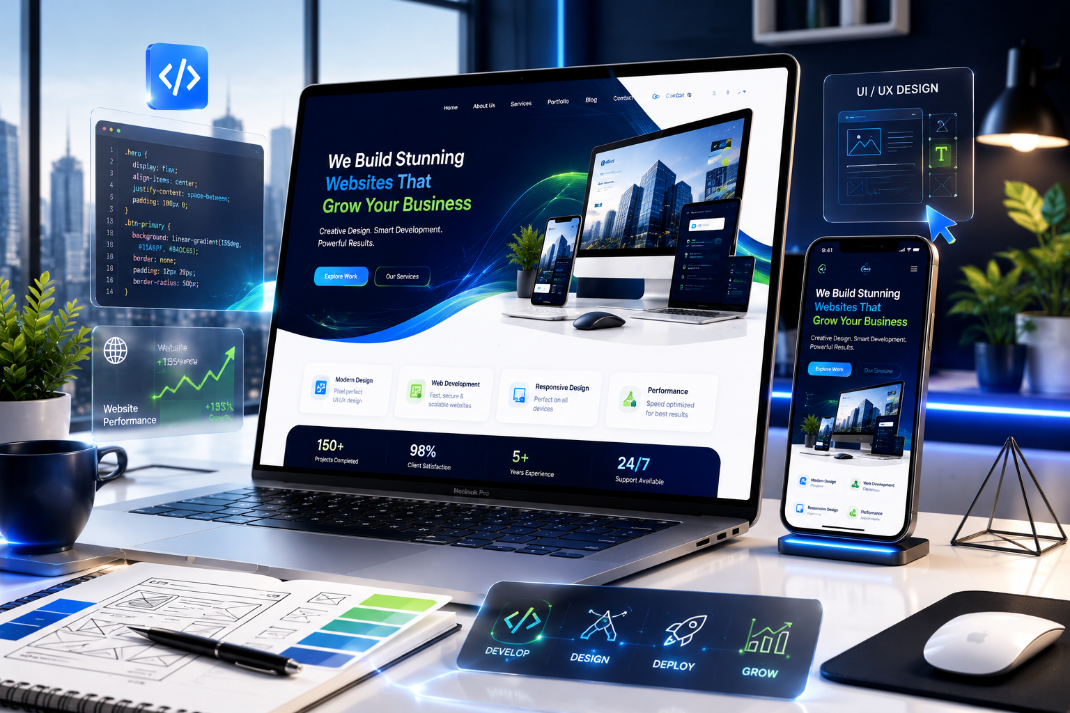 Professional responsive website development service in Ahmedabad